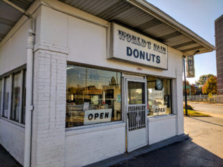 The outside of World's Fair Donuts in St Louis