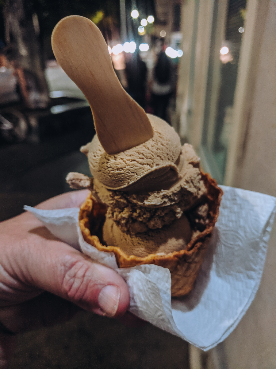 Ice cream from Giulietta E Romeo, La Paz where to eat in La Paz, Mexico