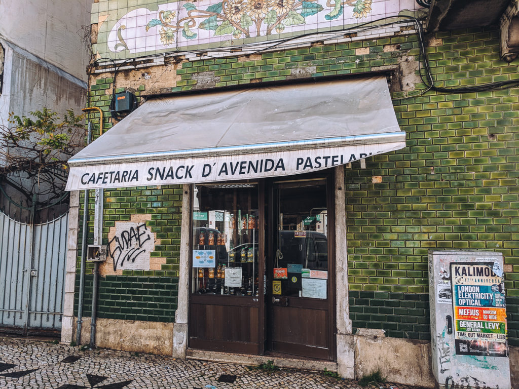 My local coffee shop in Lisbon