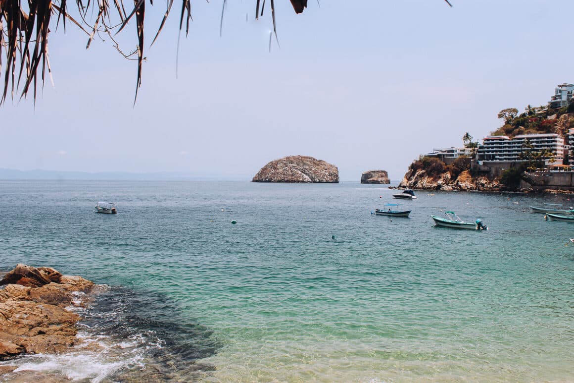 a view of los Arcos National Marine Park in Mismaloya