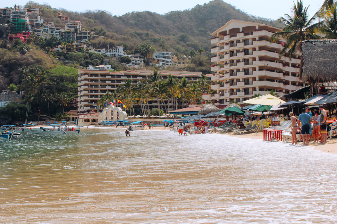 the beach at Mismaloya, Mexico one of the best day trips from Puerto Vallarta