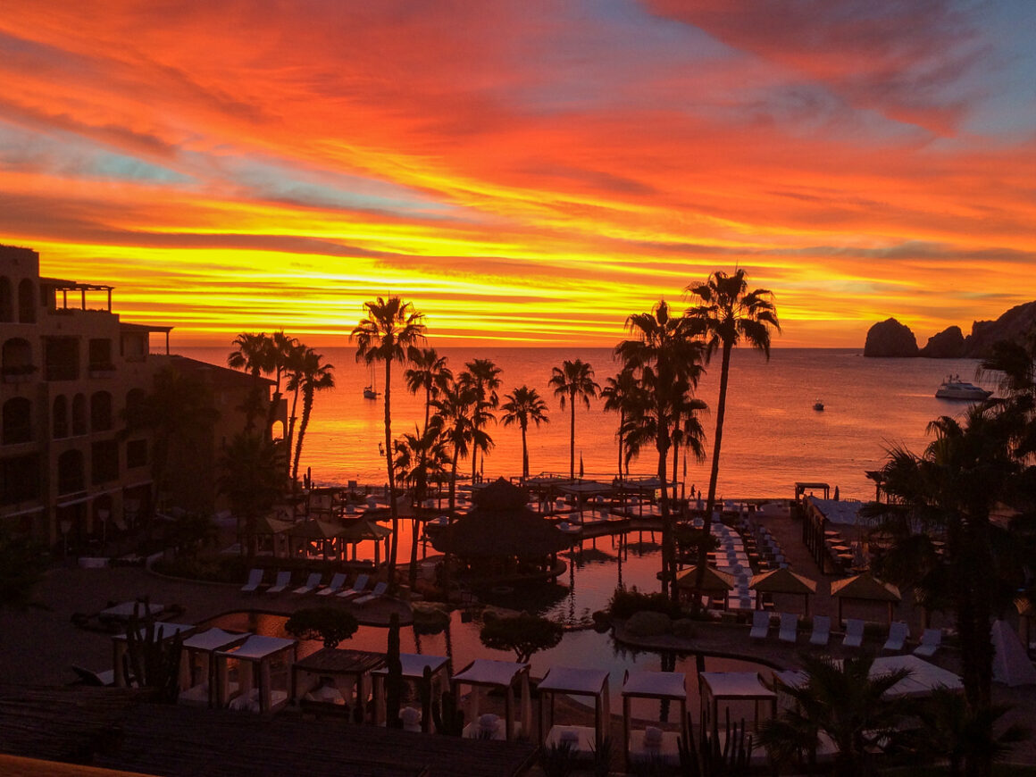 sunrise from ME Cabo, Cabo San Lucas