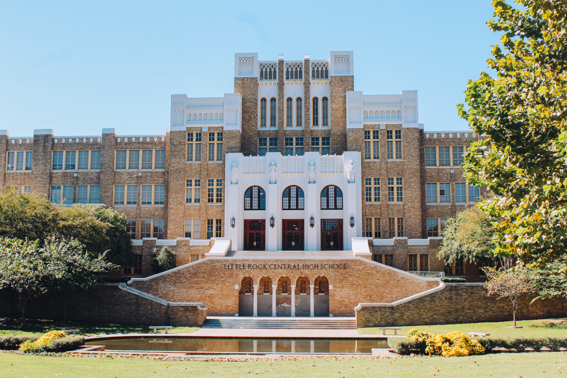 the outside of Central High one of the best things to do in Little Rock, Arkansas