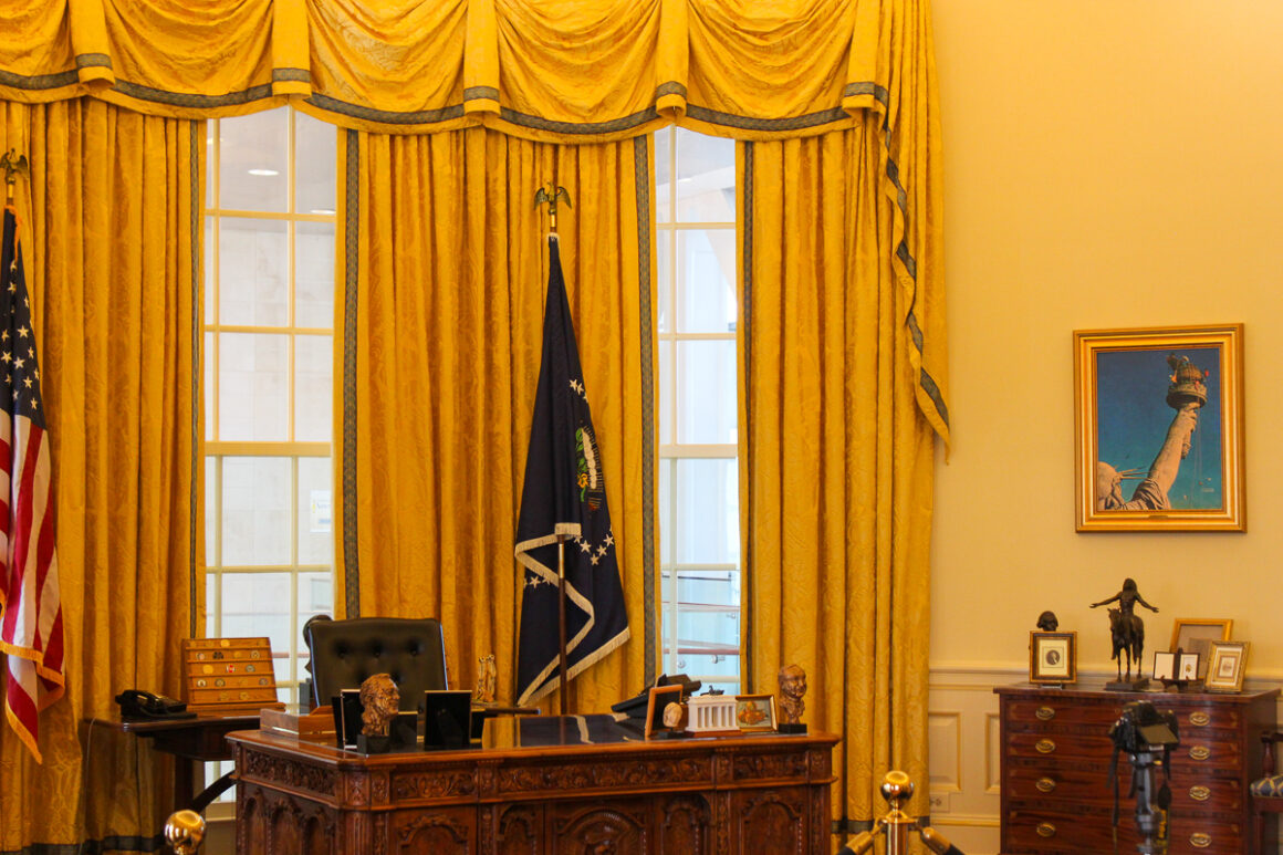 the Oval Office inside the Clinton Presidential Library