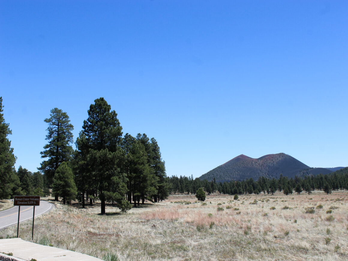 THE CINDER CONE AT SUNSET CRATER NATIONAL MONUMENT