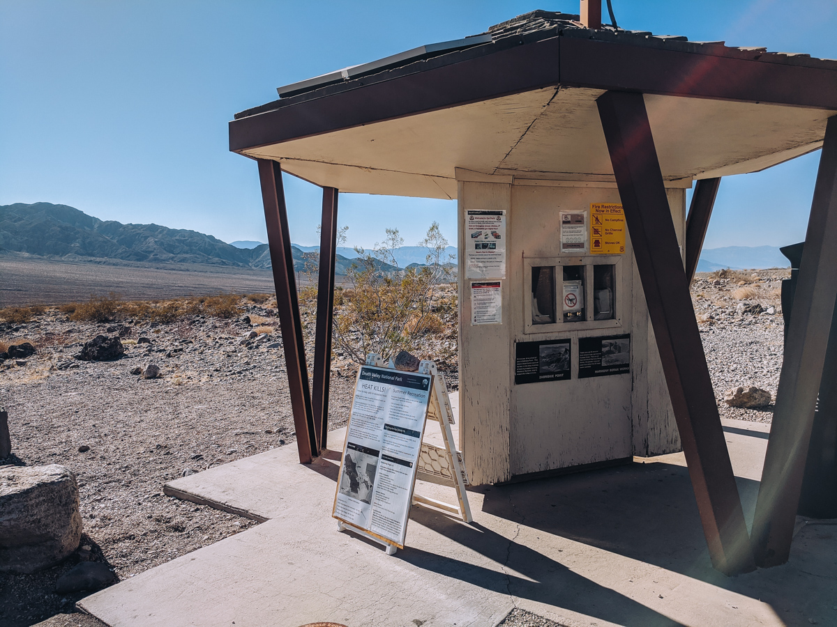 entrance station at Death Valley National Park