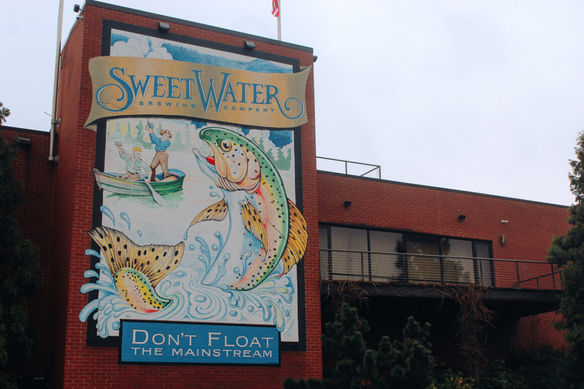 The outside of Sweetwater Brewing Company Atlanta, Ga