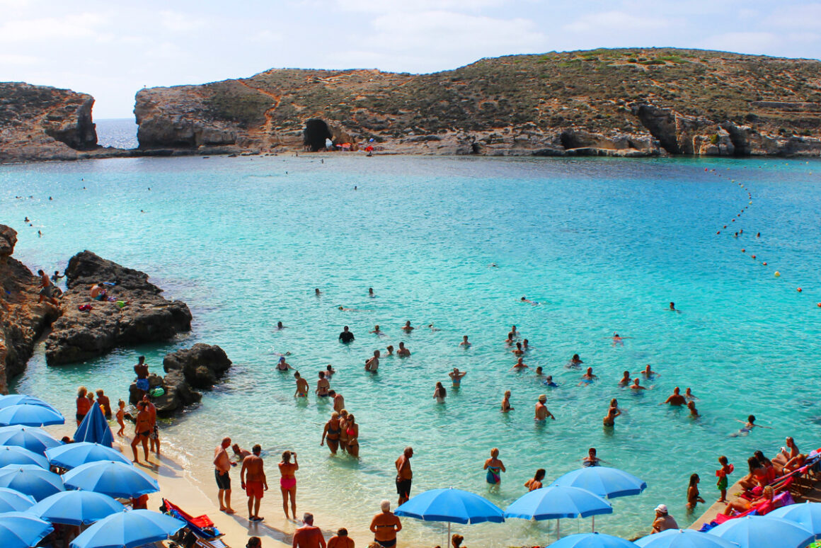 a beach in Malta