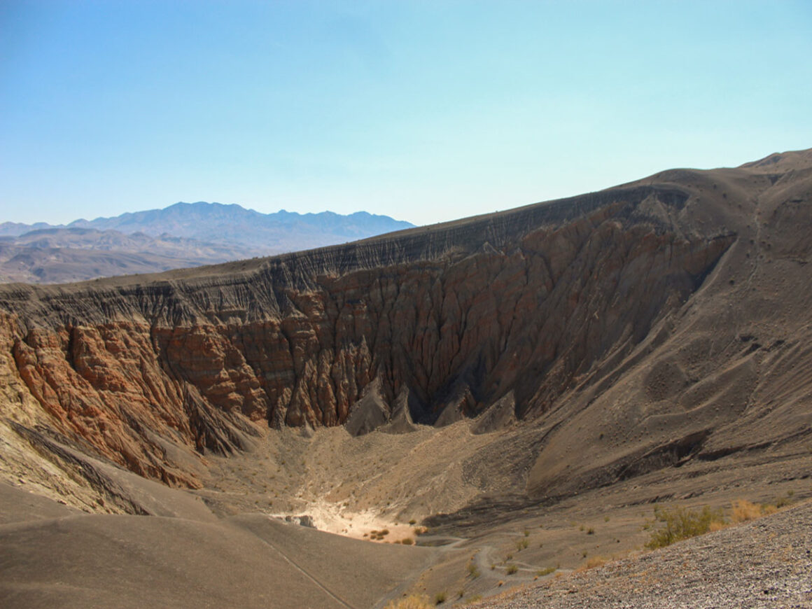 the Ubehebe Crater in Death Valley National Park