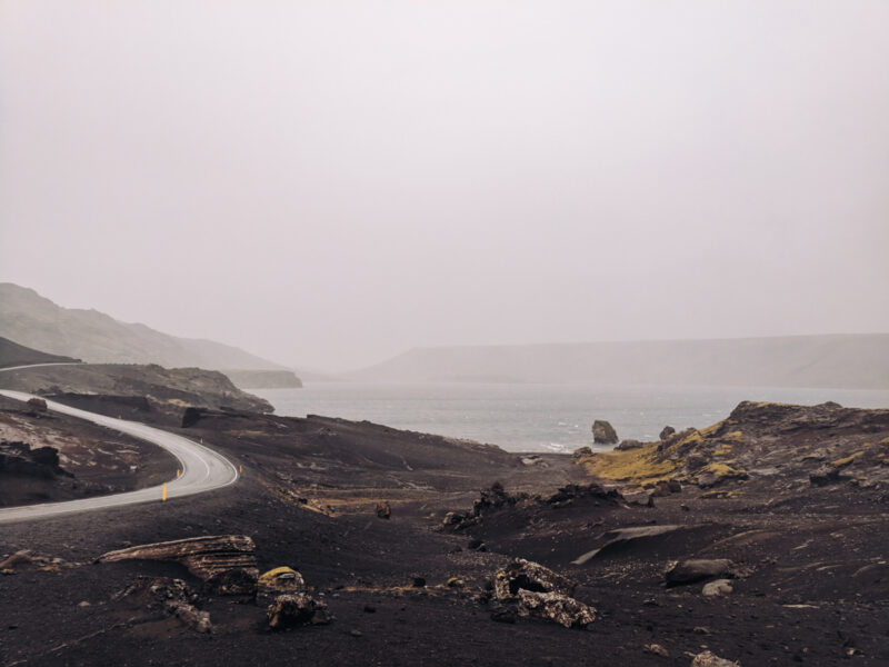 Kleifarvatn Lake on the Reykjanes Peninsula Icleand