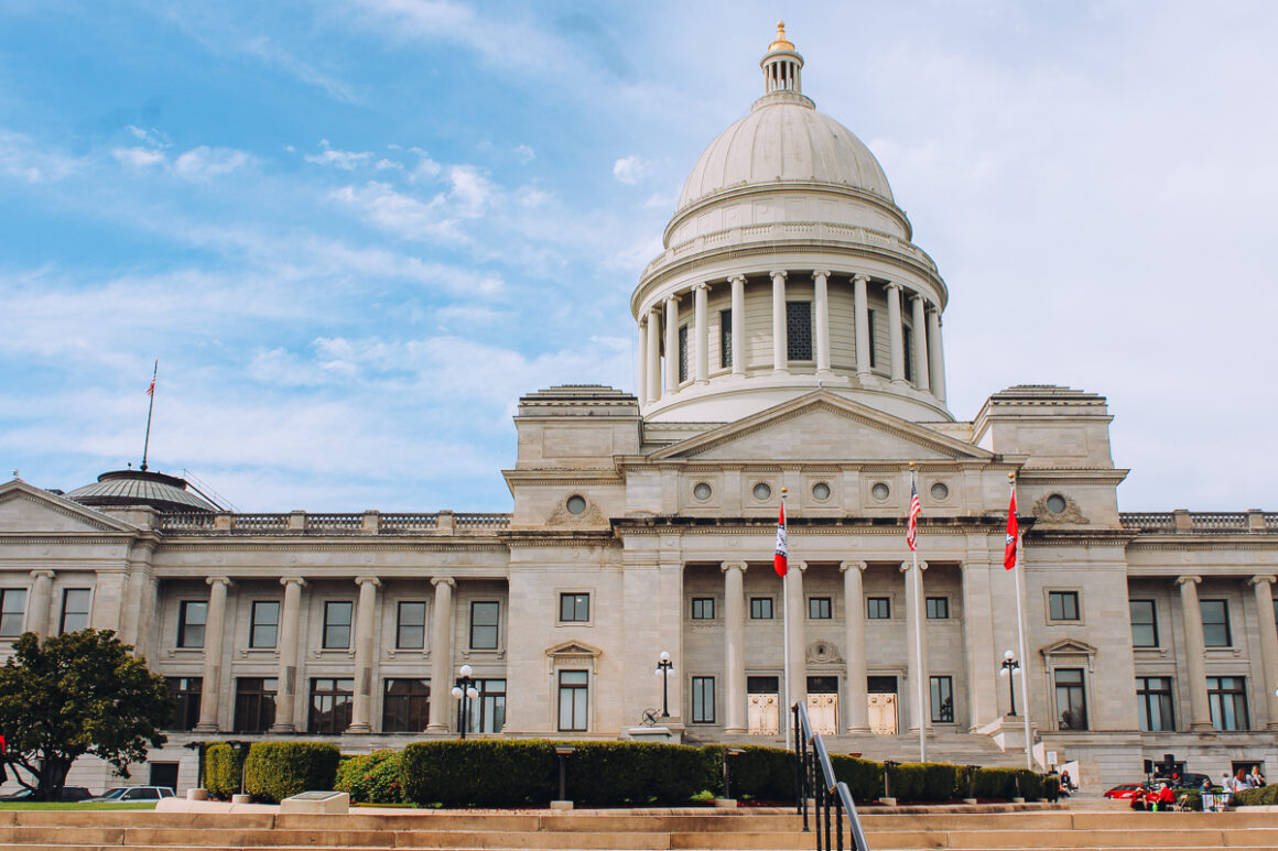 the Arkansas State Capitol in Little Rock, Arkansas