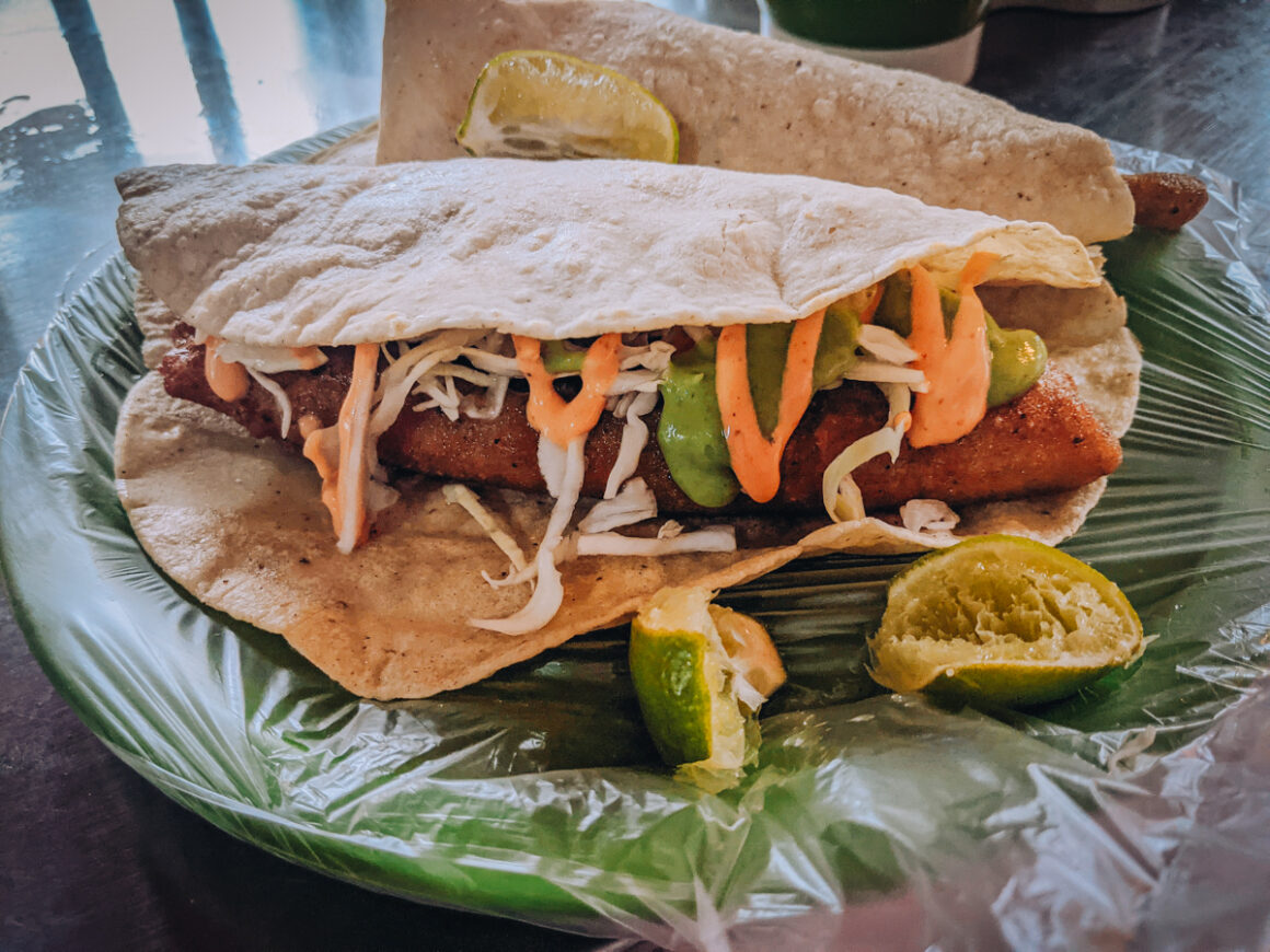 fish tacos at Marisma Tacos Puerto Vallarta