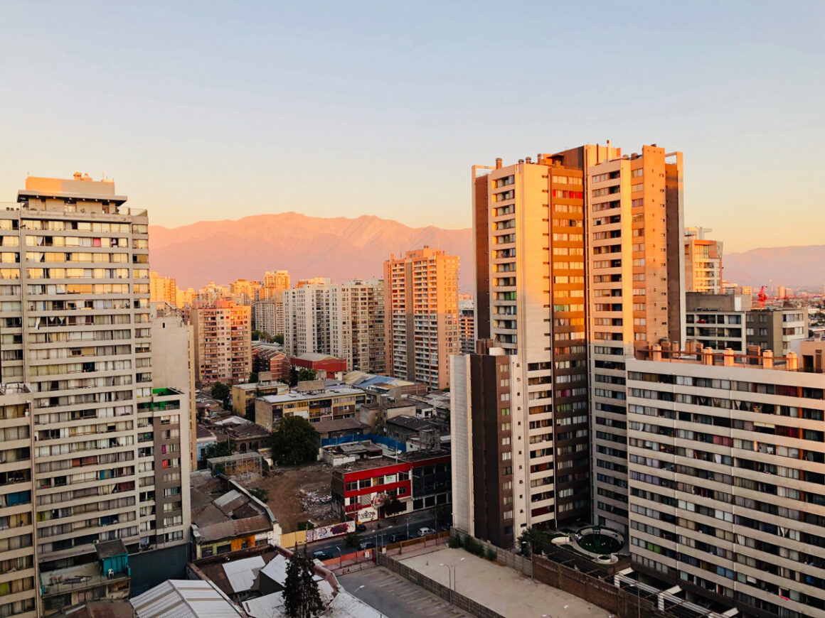 A city view of beautiful Santiago, Chile