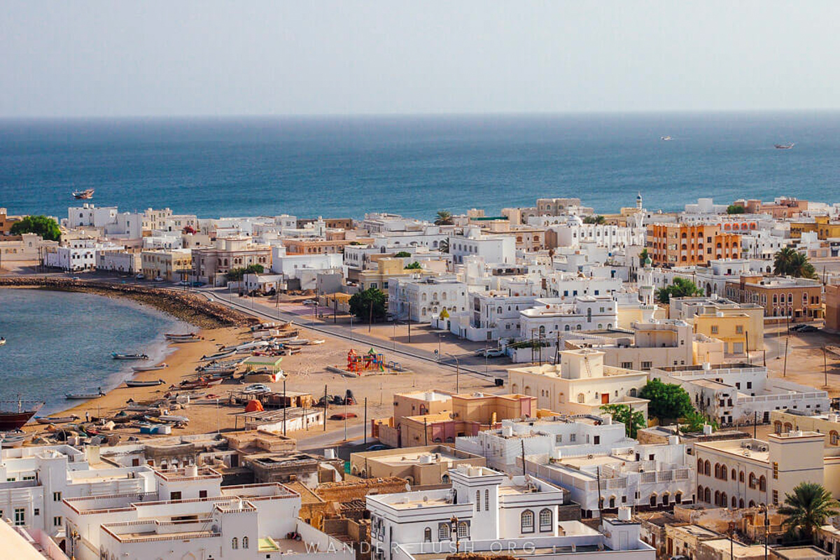 the coastal view of Oman