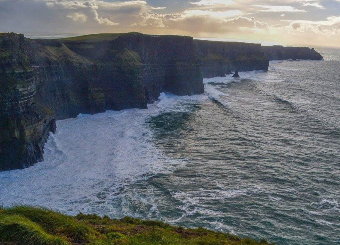 Cliffs along the coast of the Wild Atlantic Way