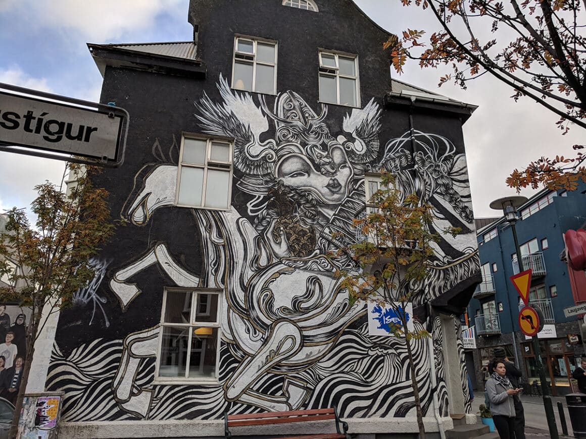 the mural is one of the things to do in Reykjavik, Iceland