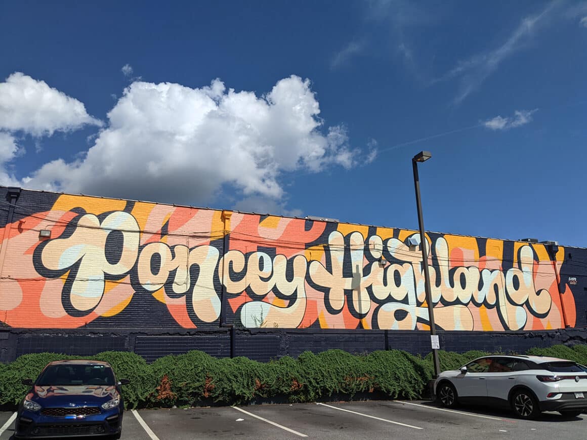 Poncey Highland mural Atlanta