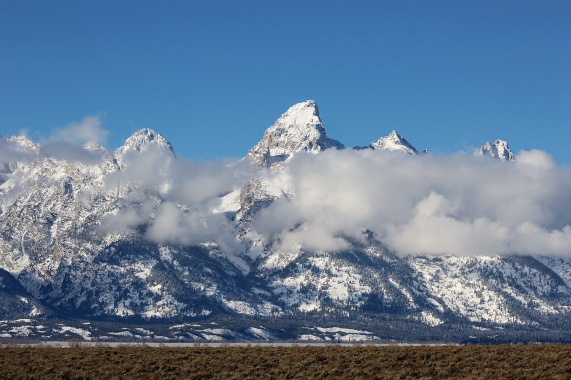 Snowy Grand Teton National Park one of the most romantic national parks