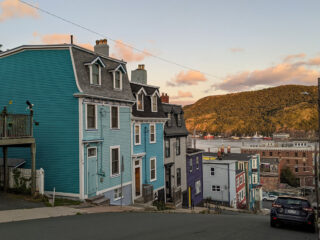 the colorful houses of St John's Nova Scotia