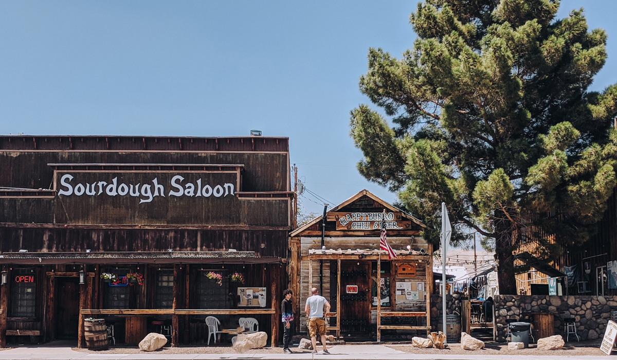 The front of the Happy Burro restaurant - one of the best things to do in Beatty, Nevada