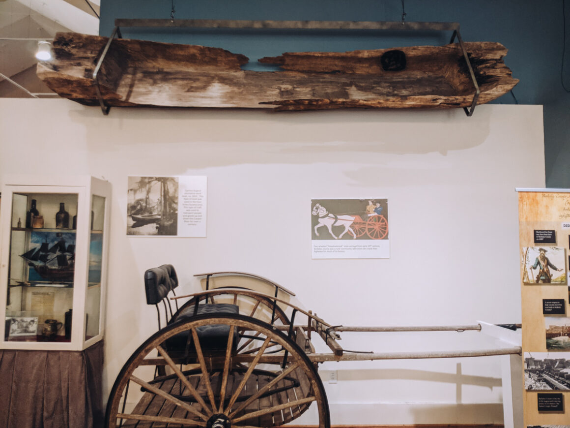 an old carriage at the Berkeley County Museum