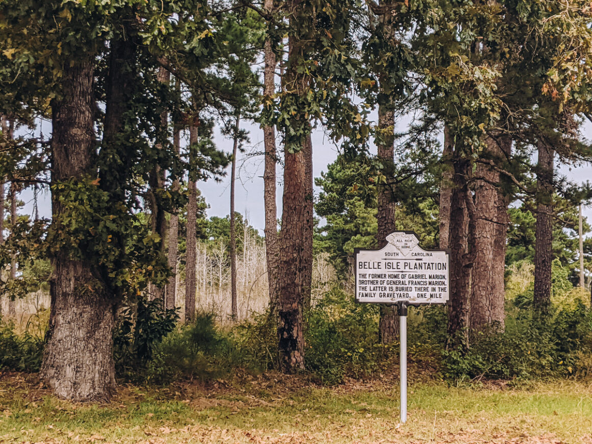 Frances Marion's tomb Belle Isle Plantation Cemetery Berkeley County, SC