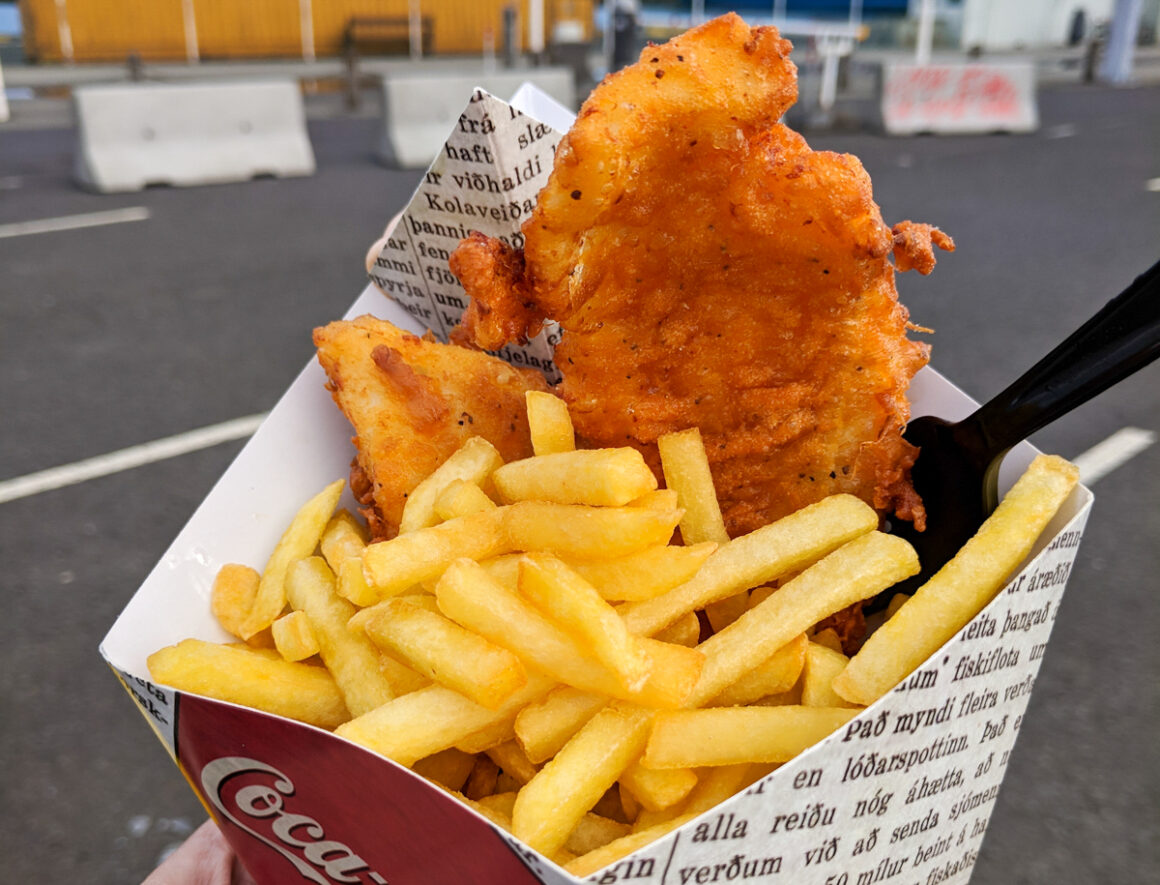Fish n Chips in the Old Harbor Reykjavik
