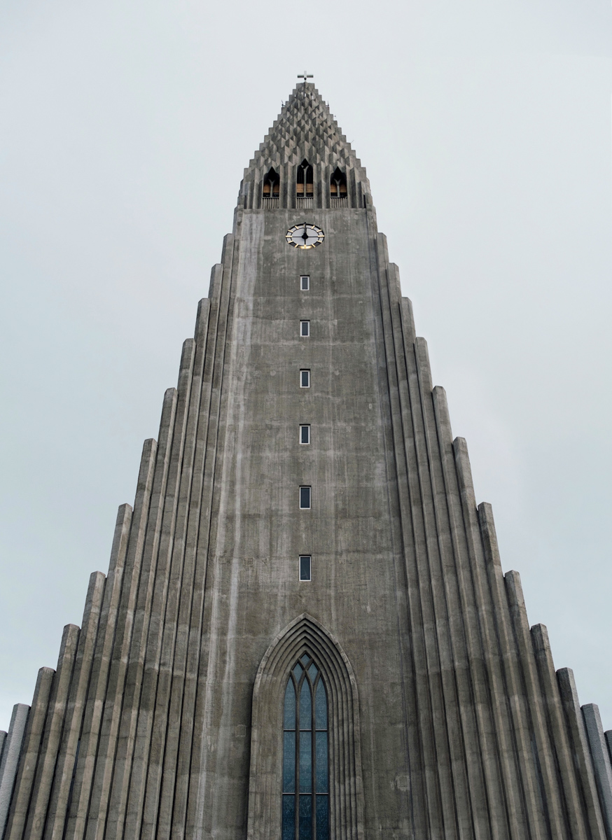 Hallgrímskirkja or the famous church in downtown Reykjavik, Iceland