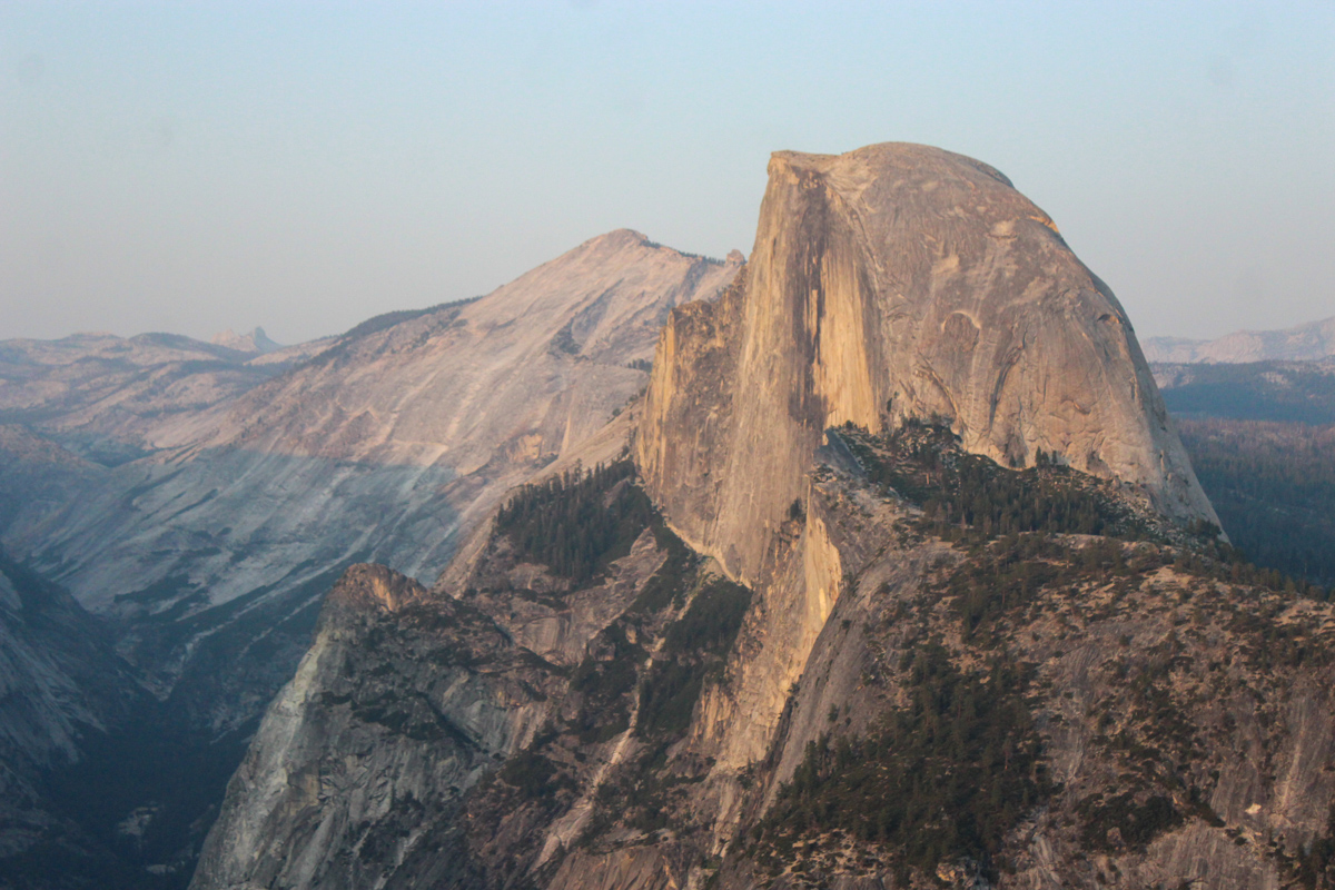 Half Dome in Yosemite National Park at sunset
