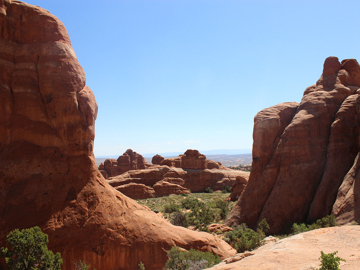 The red rocks of Arches National Park